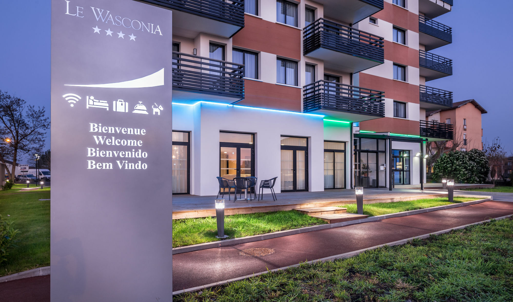 Le Wasconia Appart'Hotel ダクス エクステリア 写真